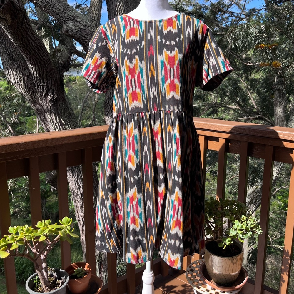 Mata Traders Serenade Ikat Dress Size L